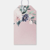 Blumenblütenblütenblüte Hochzeit danke Geschenkanhänger (Rückseite)