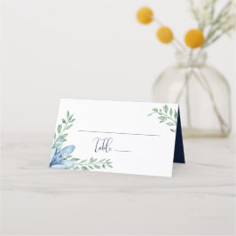 Blumenblütenblütenblüten Hochzeitstisch Platzkarte