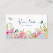 Blumenblütenblütenblütenblütenfeder Visitenkarte (Vorderseite)