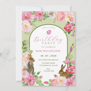 Blumenblütenfest Geburtstag Einladung