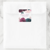 Blumenblütenflasche - Aufkleber auf dem Platz (Tasche)