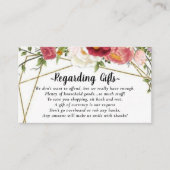 Blumenblütengeld über Geschenke Brautparty Cards Begleitkarte (Vorderseite)