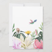 Blumenblütenhochzeit Einladung (Rückseite)