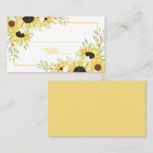 Blumenblütenhochzeit Platzkarte (Vorne/Hinten)