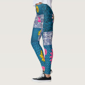 Blumenblütenlange Leggings (Links)
