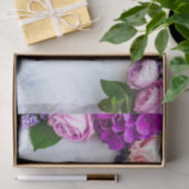 Blumenblütenpapier Dekoupage Tissue Seidenpapier (Geschenk)