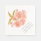 Blumenblütenserviette Serviette (Vorderseite)