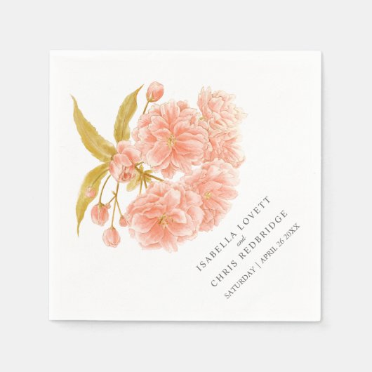 Blumenblütenserviette Serviette (Vorderseite)