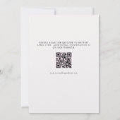 Blumenbogen | Baumhochzeit Einladung (Rückseite)