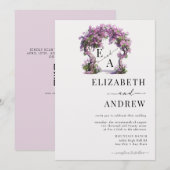 Blumenbogen | Baumhochzeit Einladung (Vorne/Hinten)