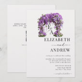 Blumenbogen | Baumhochzeit Einladung (Vorne/Hinten)