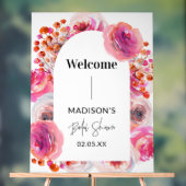 Blumenbogen Begrüßungszeichen Brautparty Akryllisc Acrylschild (Neutral)