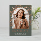 Blumenbogen Foto Abschluss Ankündigung (Stehend vorne)