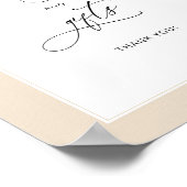 Blumenbogen, orange fallen Karten und Geschenke Poster (Ecke)