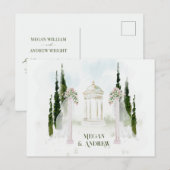 Blumenbogen Postkarte (Vorne/Hinten)