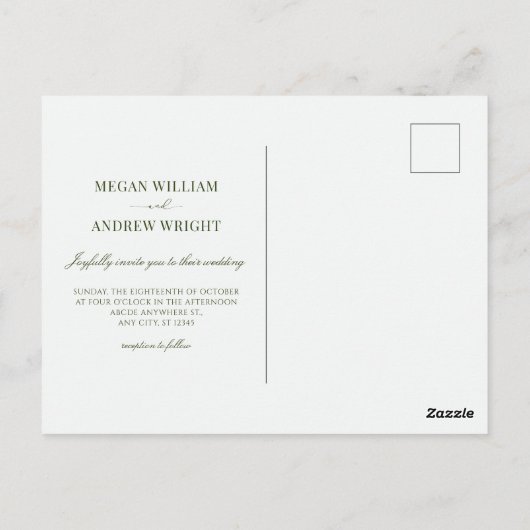 Blumenbogen Postkarte (Rückseite)