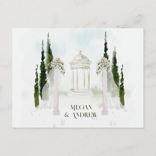 Blumenbogen Postkarte (Vorderseite)