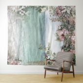 Blumenbogen zum Meer Hochzeitsfeier Wandteppich (Beispiel (Horizontal))