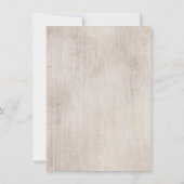 BlumenBoho rustikale Babyparty danken Ihnen, Einladung (Rückseite)