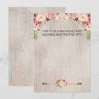 BlumenBoho rustikale Babyparty danken Ihnen,
