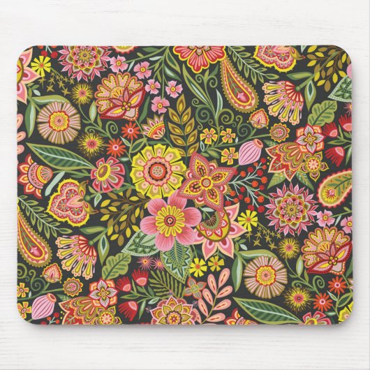 Blumenbombe Mousepad (Vorne)