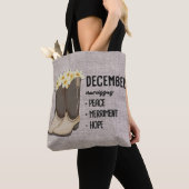 Blumenboot Geburtsmonat Blume/Dezember Narcissus Tasche (Von Nahem)