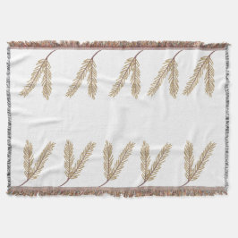 Blumenbotanic Illustré Nature Throw Blanket Decke