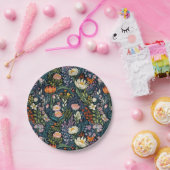 Blumenbotanische Abbildung Pappteller (Party)