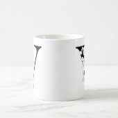 Blumenbotanischer Initialbrief V Monogramm V Kaffeetasse (Mittel)