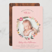 Blumenbotanischer Kreideblattverkündung Ankündigung (Vorne/Hinten)