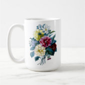 BlumenBouquet aus gemischten Dahlien Kaffeetasse (Links)