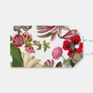Blumenbouquet geometrisches Design Geschenkanhänger