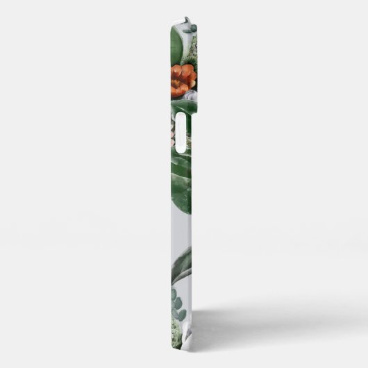 BlumenBouquet in Wasserfarbe mit Namen iPhone Hülle (Rechte Seite)