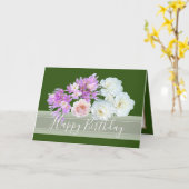 Blumenbouquet-Rose und Crocuses-Blume Geburtstag Karte (Gelbe Blume)