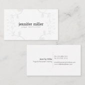 BLUMENBRANCHEN IN LICHTGRAD VISITENKARTE (Vorne/Hinten)