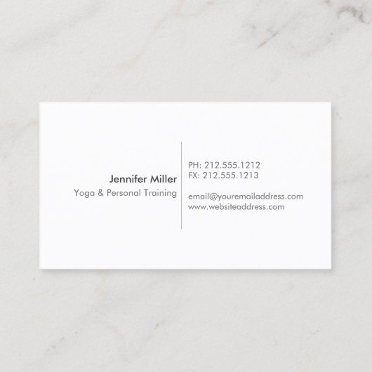 BLUMENBRANCHEN IN LICHTGRAD VISITENKARTE (Rückseite)