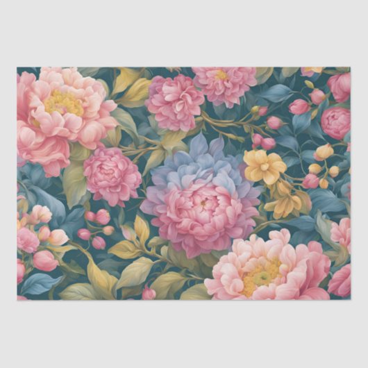 Blumenbraun - farbige Blume Seidenpapier (Vorderseite)