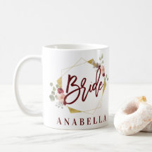Blumenbraut bachelorette Brautparty-Tasse