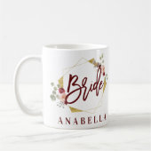 Blumenbraut bachelorette Brautparty-Tasse Kaffeetasse (Links)