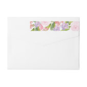 BlumenBrautparty-Adressen-Rückkehr-Aufkleber (Rückseite)