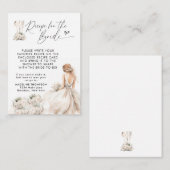 Blumenbride Utensils Brautparty Antrag auf Erteilu Begleitkarte (Vorne/Hinten)