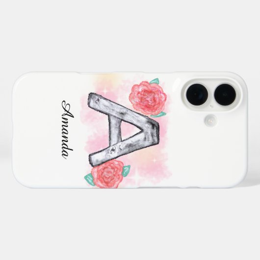 Blumenbrief A Case-Mate iPhone Hülle (Rückseite (Horizontal))