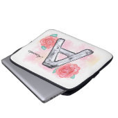 Blumenbrief A Laptopschutzhülle (Vorne Knopf)