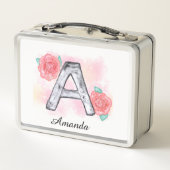 Blumenbrief A Metall Brotdose (Rückseite)