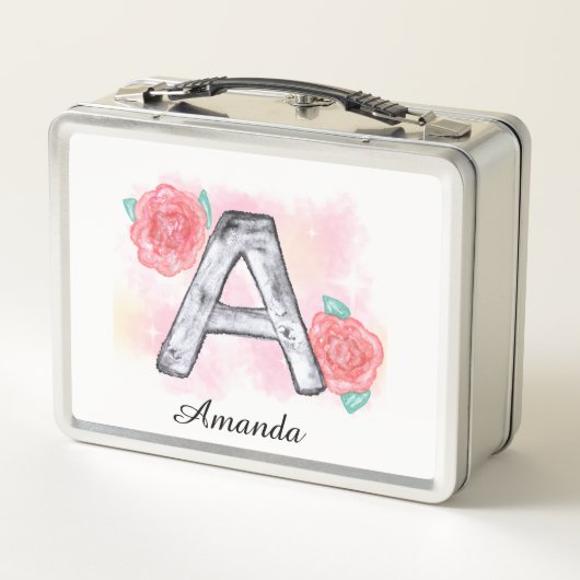 Blumenbrief A Metall Brotdose (Rückseite)