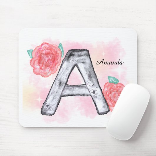 Blumenbrief A Mousepad (Mit Mouse)