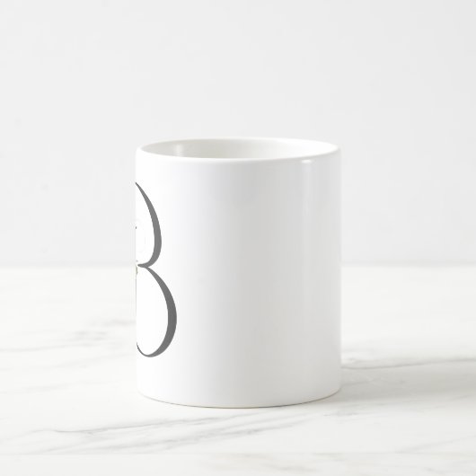 Blumenbrief B Kaffeetasse (Mittel)