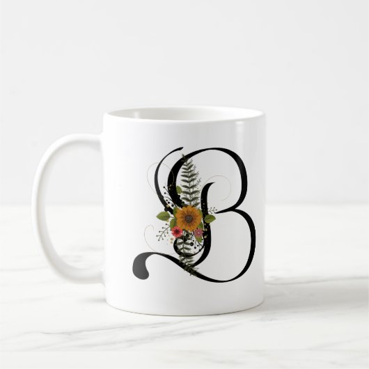 Blumenbrief B Kaffeetasse (Links)