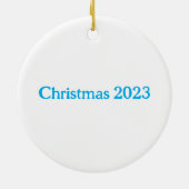 Blumenbrief B Keramik Ornament (Hinten)