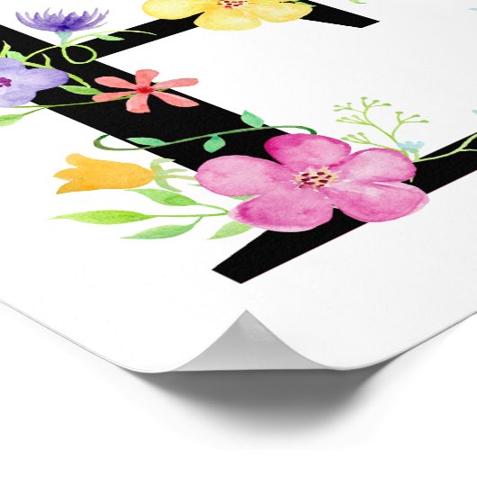 Blumenbrief E Poster (Ecke)